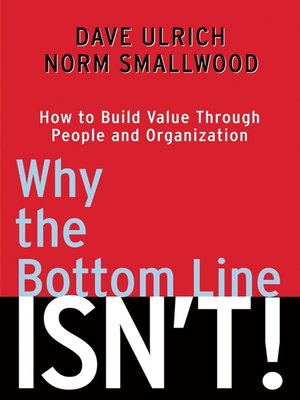 cover image of Why the Bottom Line Isn't!